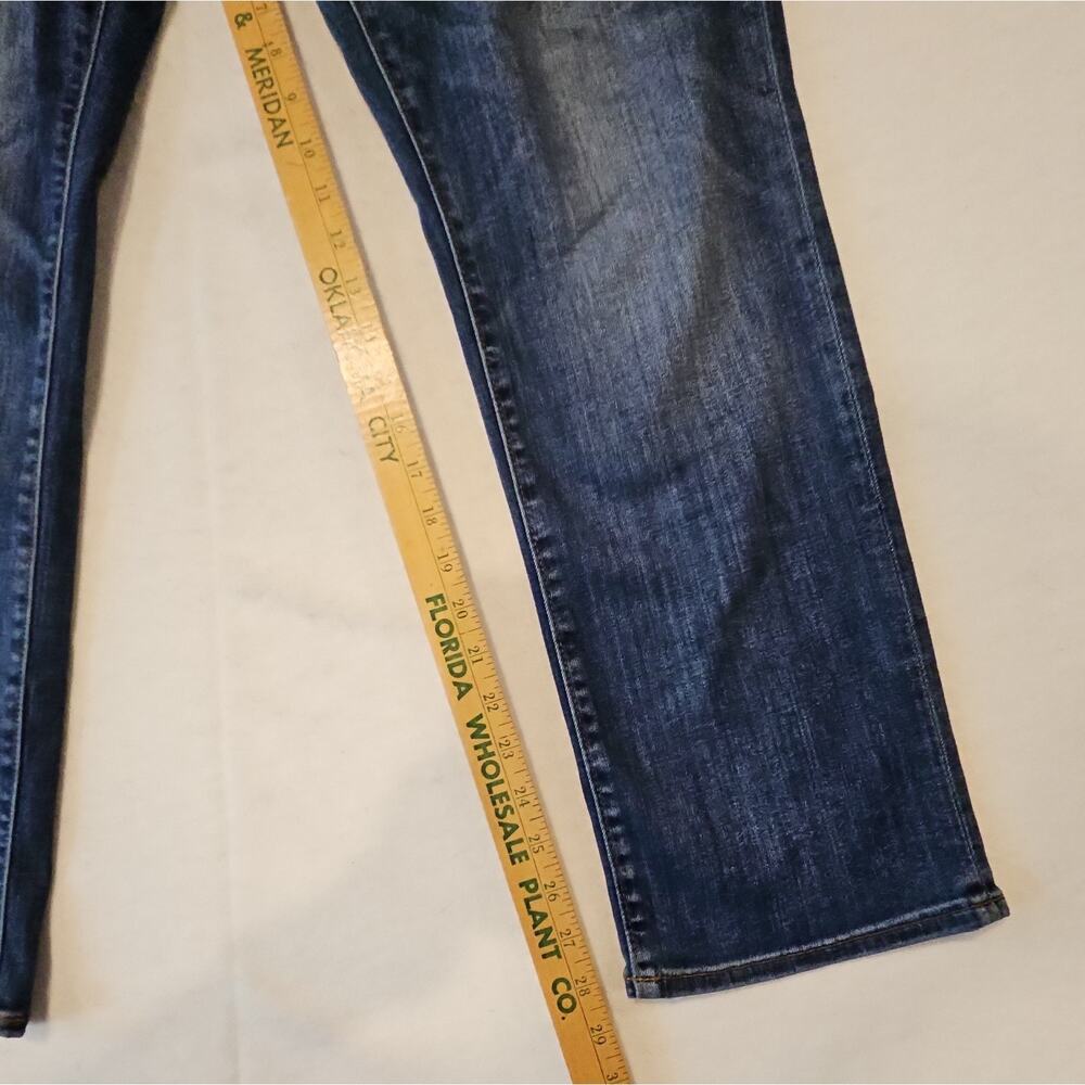 Banana Republic Men’s Traveler Medium Wash Slim Straight Jeans 35x30 - Picture 5 of 7